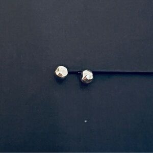 Hammered Gold Stud Earrings